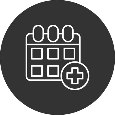 Hastane binası ikonu. vektör illüstrasyonu