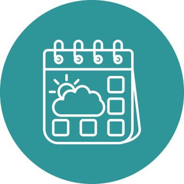 Takvim. Web simgesi basit tasarım