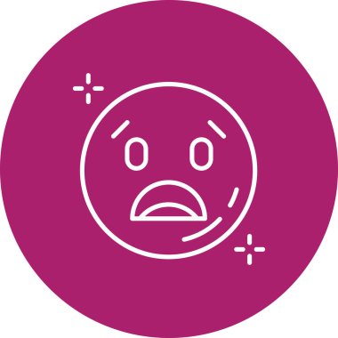 Üzücü simge vektör illüstrasyonu