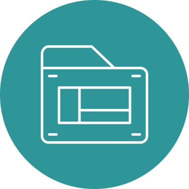 Dizin simgesinin vektör illüstrasyonu