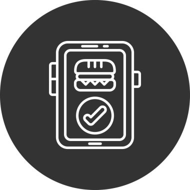 Gıda simgesinin vektör illüstrasyonu