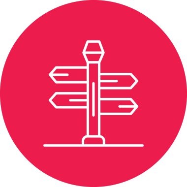 Yol trafik simgesinin vektör illüstrasyonu