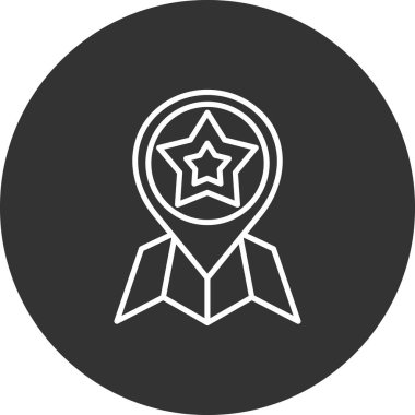 Moda stili izole edilmiş arkaplan yıldız ödül simgesi