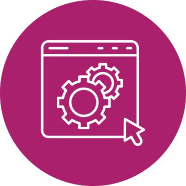 seo modern simgesinin vektör illüstrasyonu