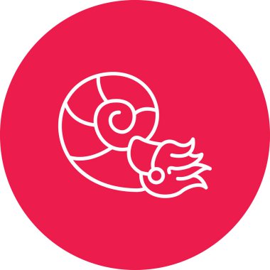 Salyangoz. Web simgesi basit illüstrasyon