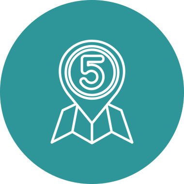 eşsiz sertifika satırı vektör simgesi