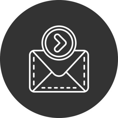 Vektör E- posta simgesi illüstrasyonu