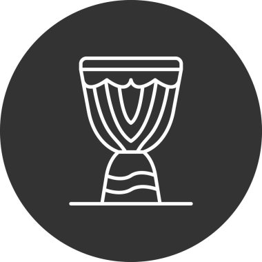 davul çizgisi simgesi, vektör, illüstrasyon, müzik aleti işareti, vektör grafikleri