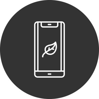 Vektör mobil simgesi, illüstrasyon