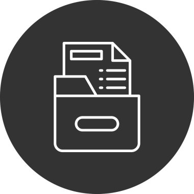 dosya dizini vektör illüstrasyonu