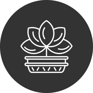 çiçek simgesi vektör illüstrasyon tasarımı