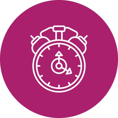 çalar saat simge vektör çizim