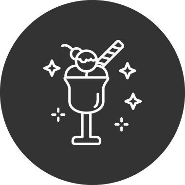 bebek ve kupa simgesi, basit vektör illüstrasyonu