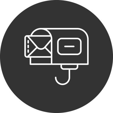 E-posta. Web simgesi basit illüstrasyon