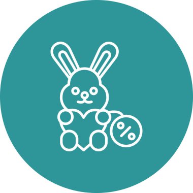 Tavşan Ağı simgesi, vektör illüstrasyonu