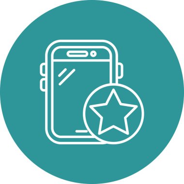 Modern akıllı telefonun vektör çizimi