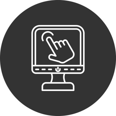 Ekran simgesi olan el işaretçisi