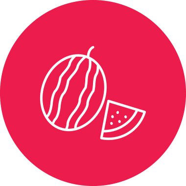 Karpuz simgesinin vektör illüstrasyonu
