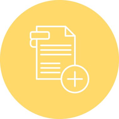 Belge. Web simgesi basit illüstrasyon