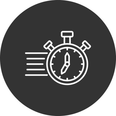 Saat simgesinin vektör illüstrasyonu