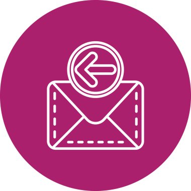 E- posta simgesinin vektör illüstrasyonu