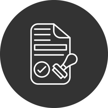 belge simgesi vektör illüstrasyonu