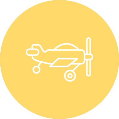 uçak ikonu vektör illüstrasyonu