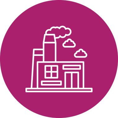 Modern binanın vektör illüstrasyonu