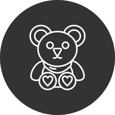 Ayı. Web simgesi basit illüstrasyon