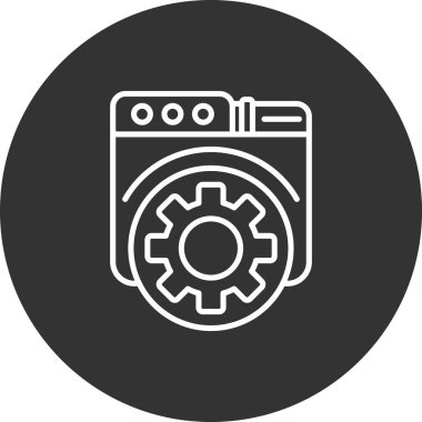 seo modern simgesinin vektör illüstrasyonu