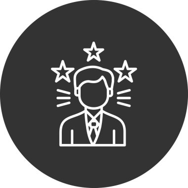 İş adamı simgesi vektör illüstrasyonu