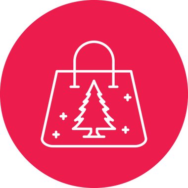 vektör Noel ağacı simgesini