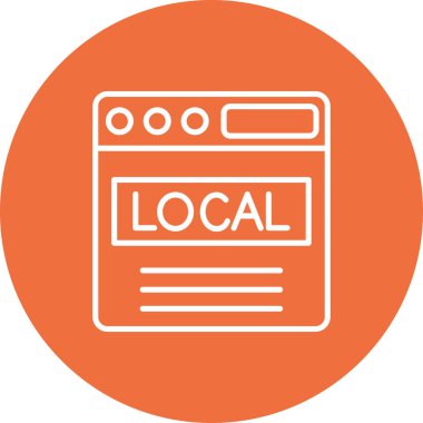 Yerel yerel vektör illüstrasyonu