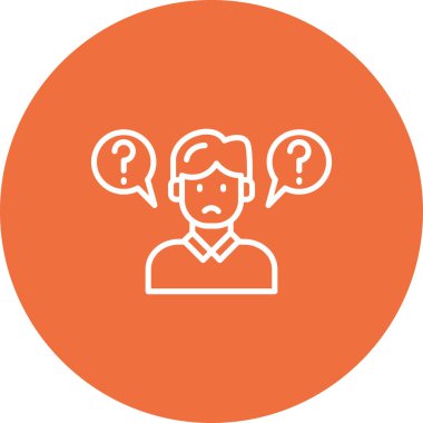 Müşteri simgesi, vektör illüstrasyonu