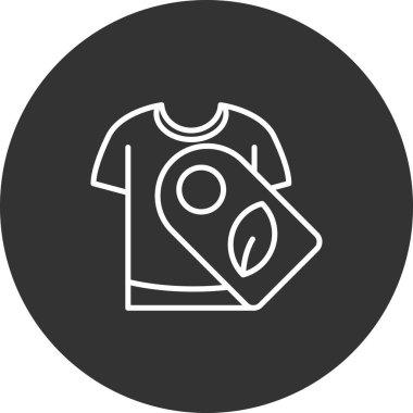 giysi simgesi vektör illüstrasyonu