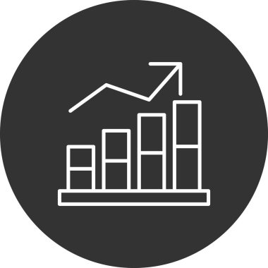 grafik ikonu vektör illüstrasyonu