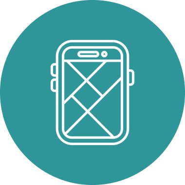 Akıllı telefon simgesinin vektör illüstrasyonu