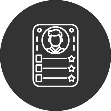 Modern simgenin vektör illüstrasyonu