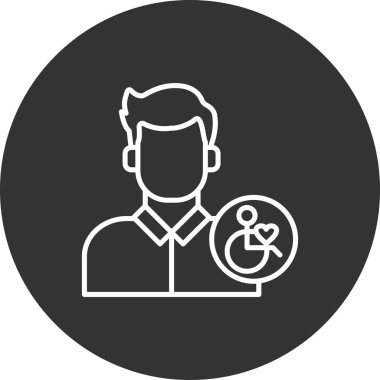 İnsan simgesinin vektör illüstrasyonu