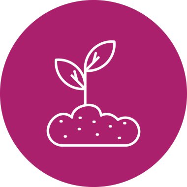 Bir ağaç simgesinin vektör illüstrasyonu