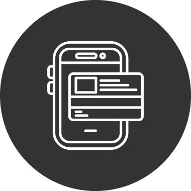 Vektör Mobil simge illüstrasyonu