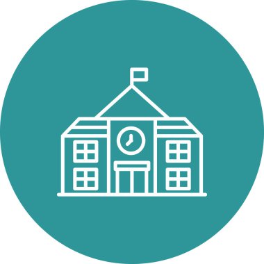 okul simgesi vektör illüstrasyonu