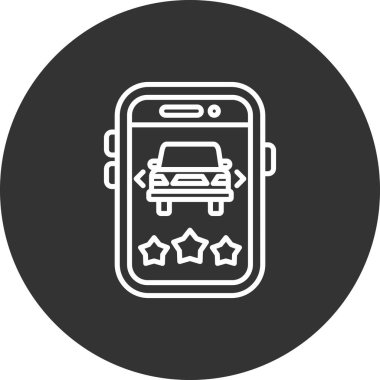 taksi simgesi vektör illüstrasyonu