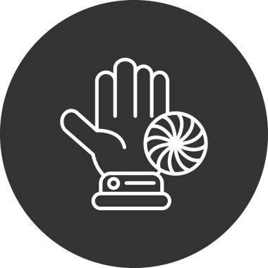 Hayran ikonu. Hayran ikonu. vektör illüstrasyonu