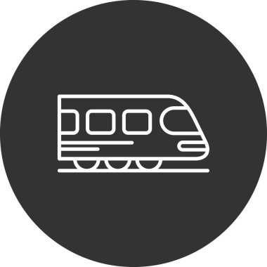 tren simgesi vektör illüstrasyonu