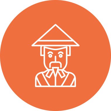 Sakallı bir adamın vektör çizimi