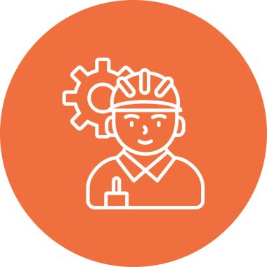 Kafası olan bir adamın vektör çizimi