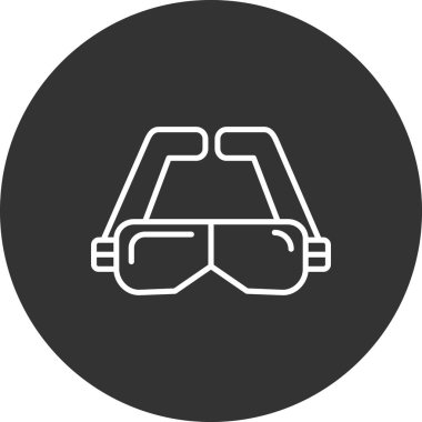 Sanal gözlük simgesi, basit biçim