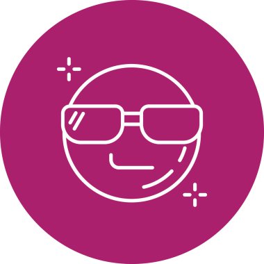 Güneş gözlüklü bir adamın vektör çizimi