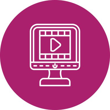 vektör lcd simgesi illüstrasyonu
